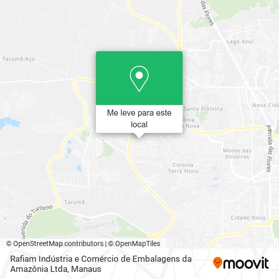 Rafiam Indústria e Comércio de Embalagens da Amazônia Ltda mapa