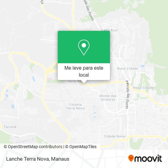 Lanche Terra Nova mapa