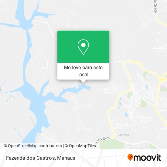 Fazenda dos Castro's mapa