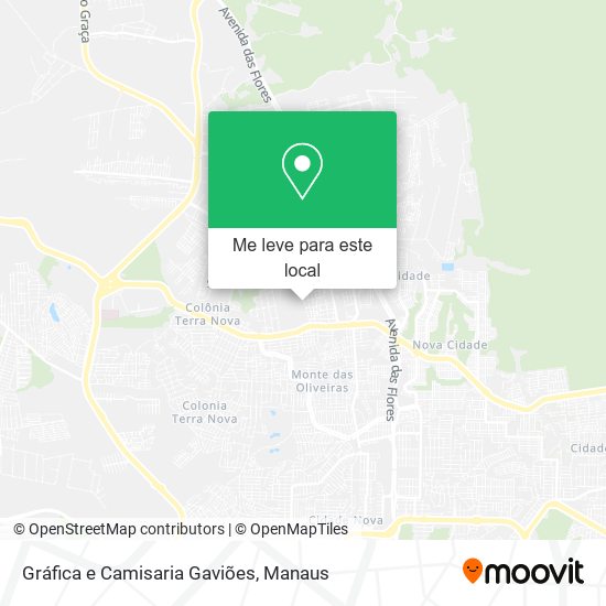 Gráfica e Camisaria Gaviões mapa