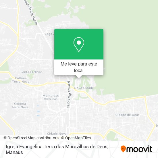 Igreja Evangelica Terra das Maravilhas de Deus mapa