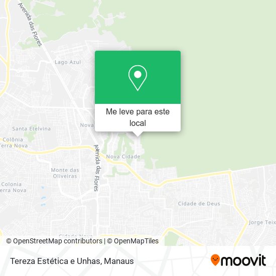 Tereza Estética e Unhas mapa