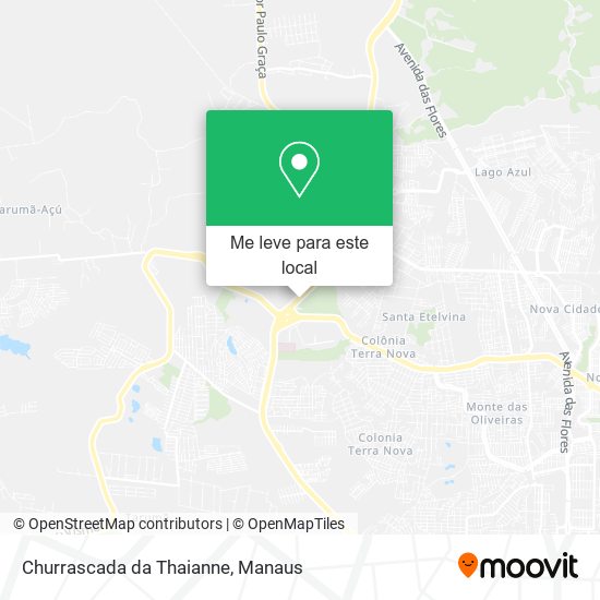 Churrascada da Thaianne mapa