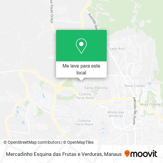 Mercadinho Esquina das Frutas e Verduras mapa