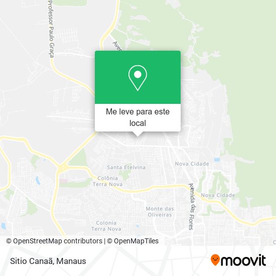 Sitio Canaã mapa