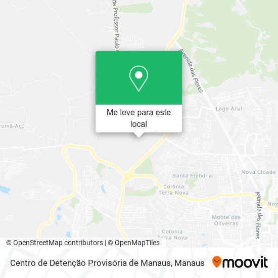 Centro de Detenção Provisória de Manaus mapa