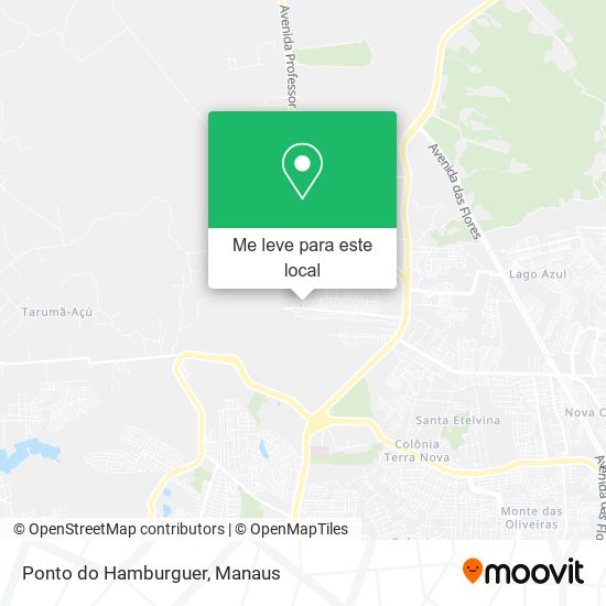 Ponto do Hamburguer mapa