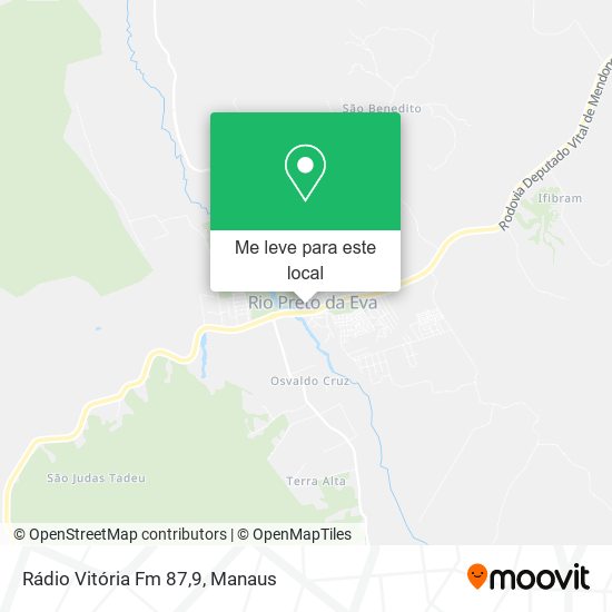 Rádio Vitória Fm 87,9 mapa