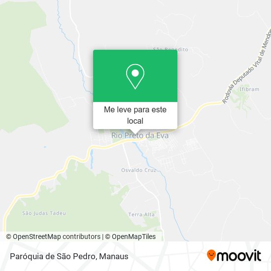 Paróquia de São Pedro mapa
