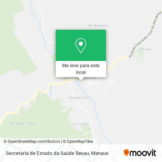 Secretaria de Estado da Saúde Sesau mapa