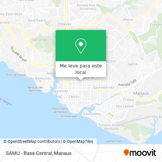 SAMU - Base Central mapa
