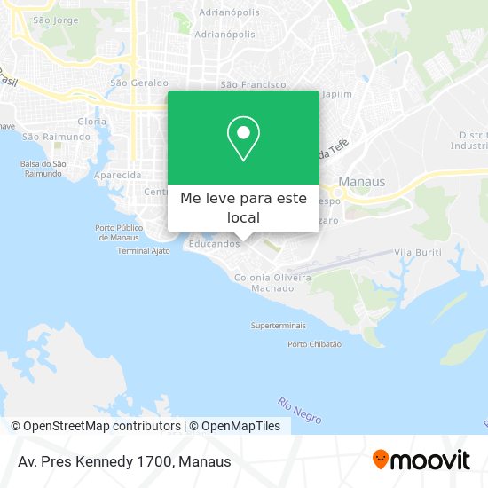Av. Pres Kennedy 1700 mapa