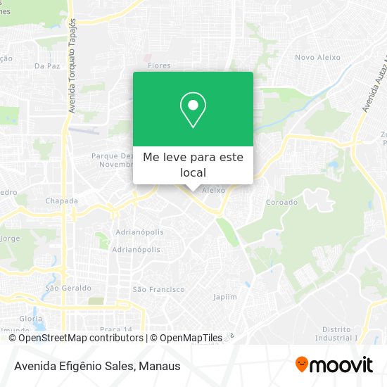 Avenida Efigênio Sales mapa