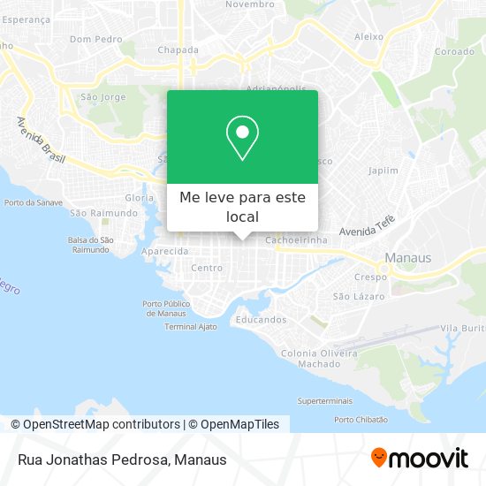 Rua Jonathas Pedrosa mapa