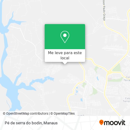 Pé de serra do bodin mapa
