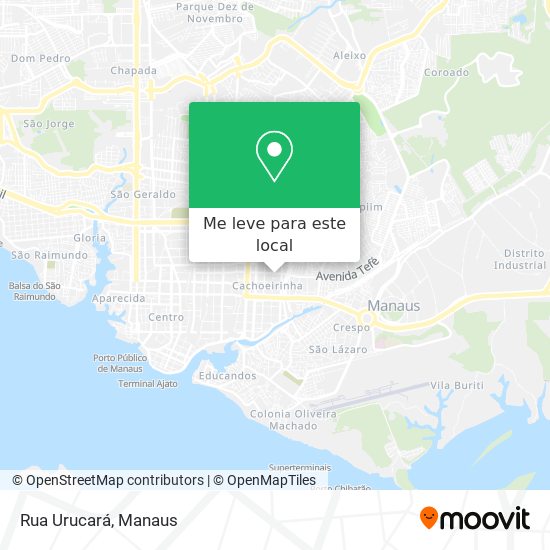 Rua Urucará mapa