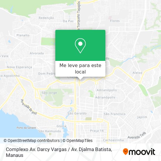 Complexo Av. Darcy Vargas / Av. Djalma Batista mapa