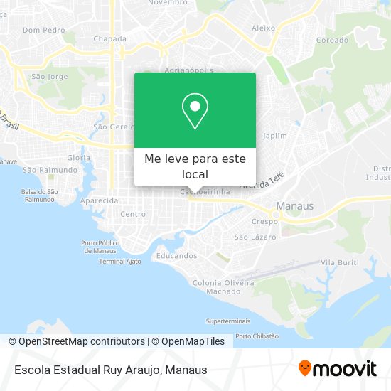 Escola Estadual Ruy Araujo mapa