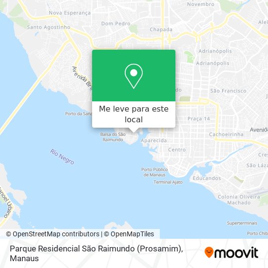 Parque Residencial São Raimundo (Prosamim) mapa