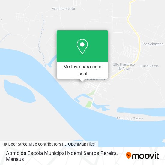 Apmc da Escola Municipal Noemi Santos Pereira mapa
