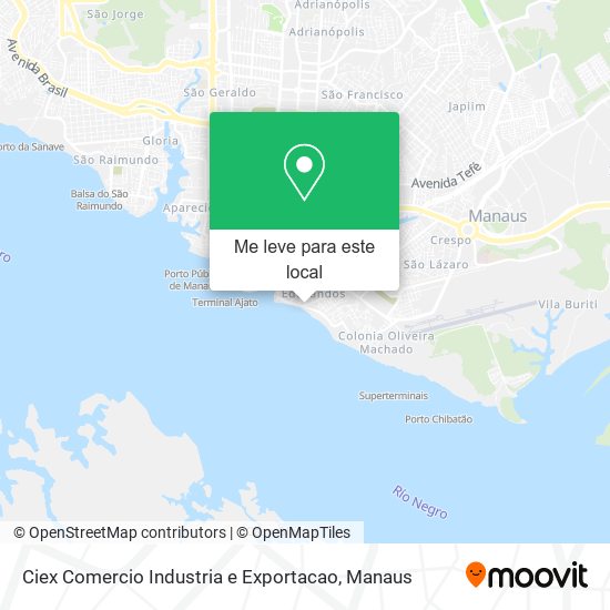 Ciex Comercio Industria e Exportacao mapa