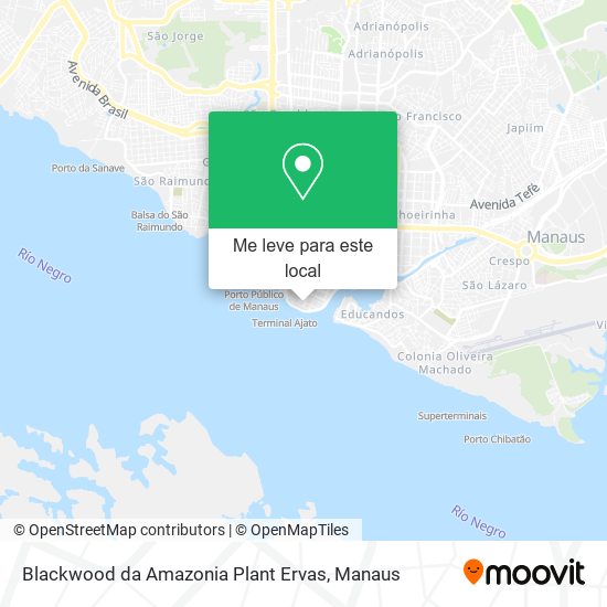 Blackwood da Amazonia Plant Ervas mapa