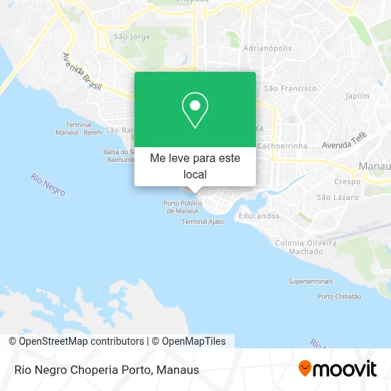 Rio Negro Choperia Porto mapa