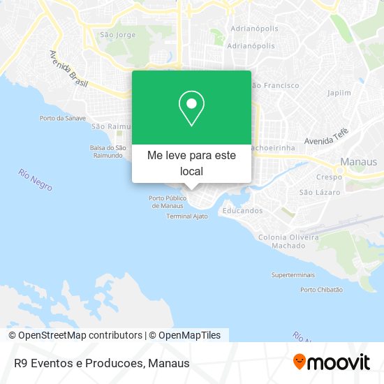 R9 Eventos e Producoes mapa