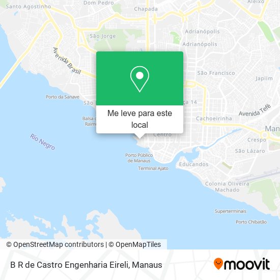 B R de Castro Engenharia Eireli mapa