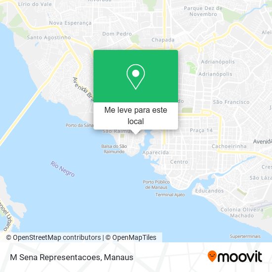M Sena Representacoes mapa