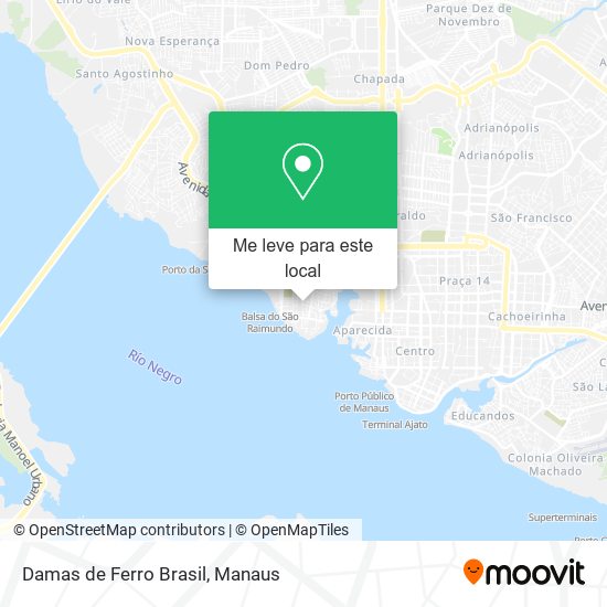 Damas de Ferro Brasil mapa