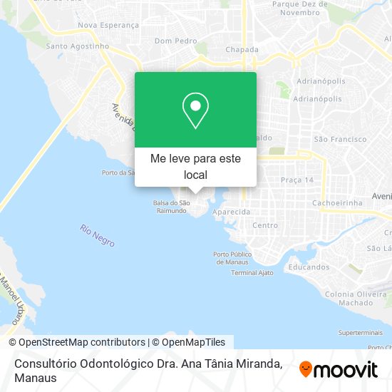 Consultório Odontológico Dra. Ana Tânia Miranda mapa