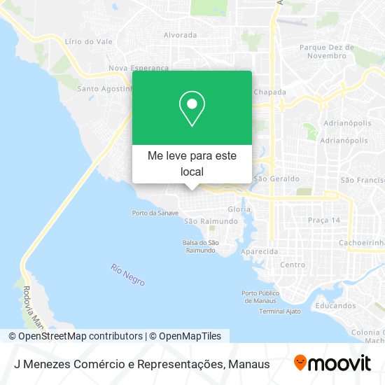 J Menezes Comércio e Representações mapa