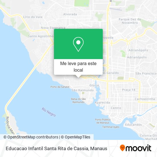 Educacao Infantil Santa Rita de Cassia mapa