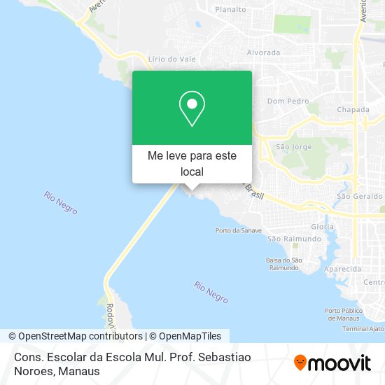 Cons. Escolar da Escola Mul. Prof. Sebastiao Noroes mapa