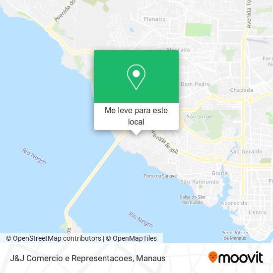J&J Comercio e Representacoes mapa