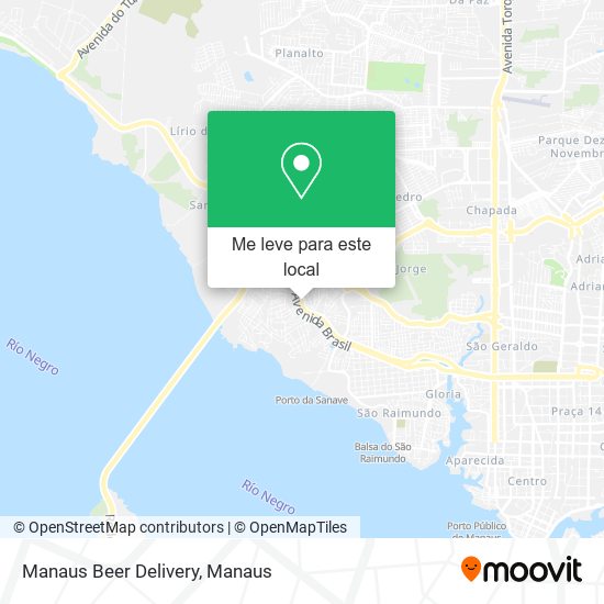 Manaus Beer Delivery mapa