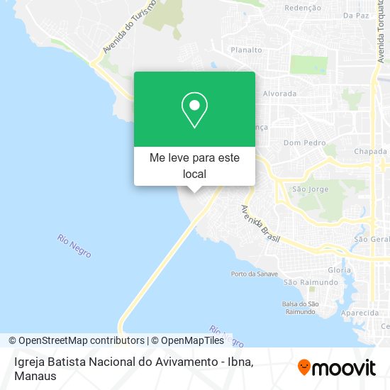 Igreja Batista Nacional do Avivamento - Ibna mapa