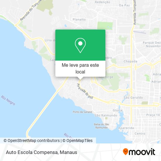 Auto Escola Compensa mapa