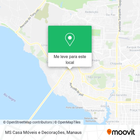 MS Casa Móveis e Decorações mapa