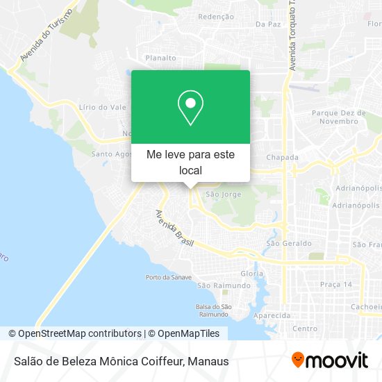 Salão de Beleza Mônica Coiffeur mapa