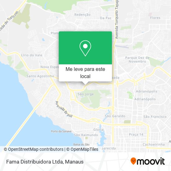 Fama Distribuidora Ltda mapa