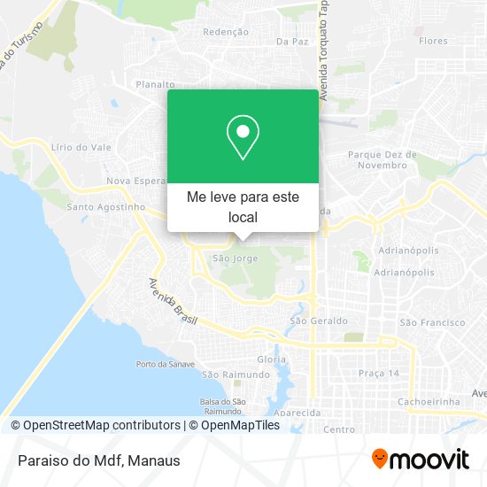 Paraiso do Mdf mapa