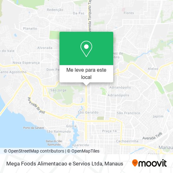 Mega Foods Alimentacao e Servios Ltda mapa