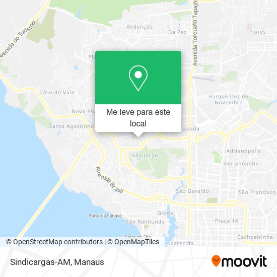 Sindicargas-AM mapa