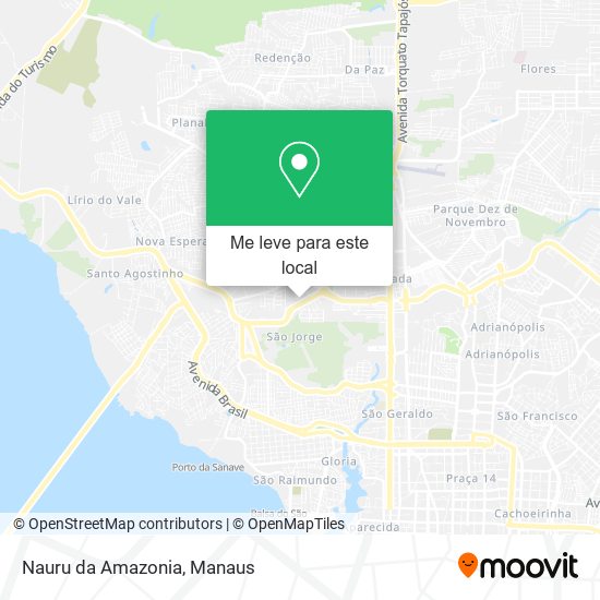 Nauru da Amazonia mapa