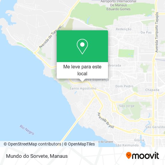 Mundo do Sorvete mapa