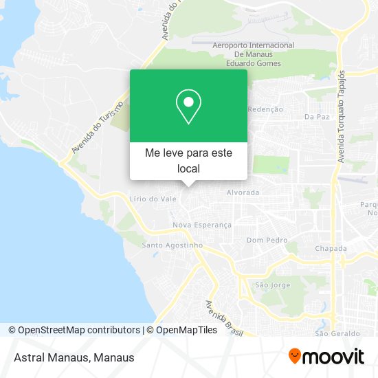 Astral Manaus mapa