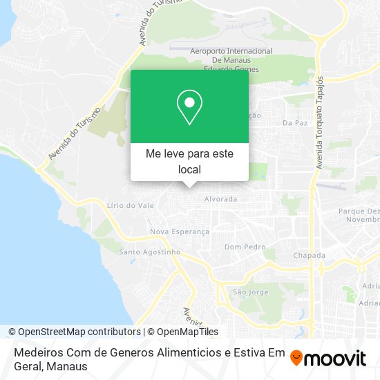 Medeiros Com de Generos Alimenticios e Estiva Em Geral mapa