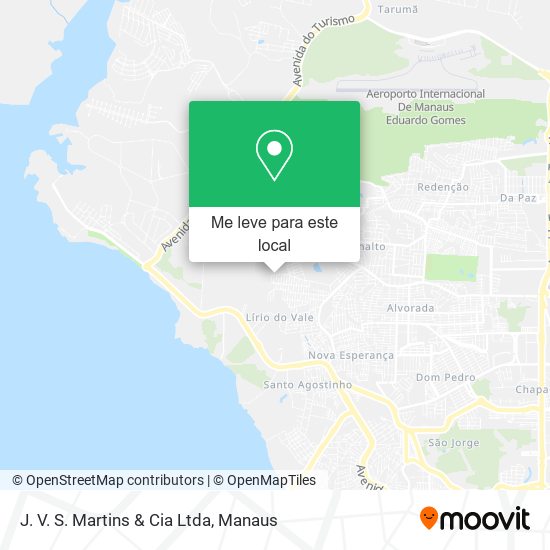 J. V. S. Martins & Cia Ltda mapa